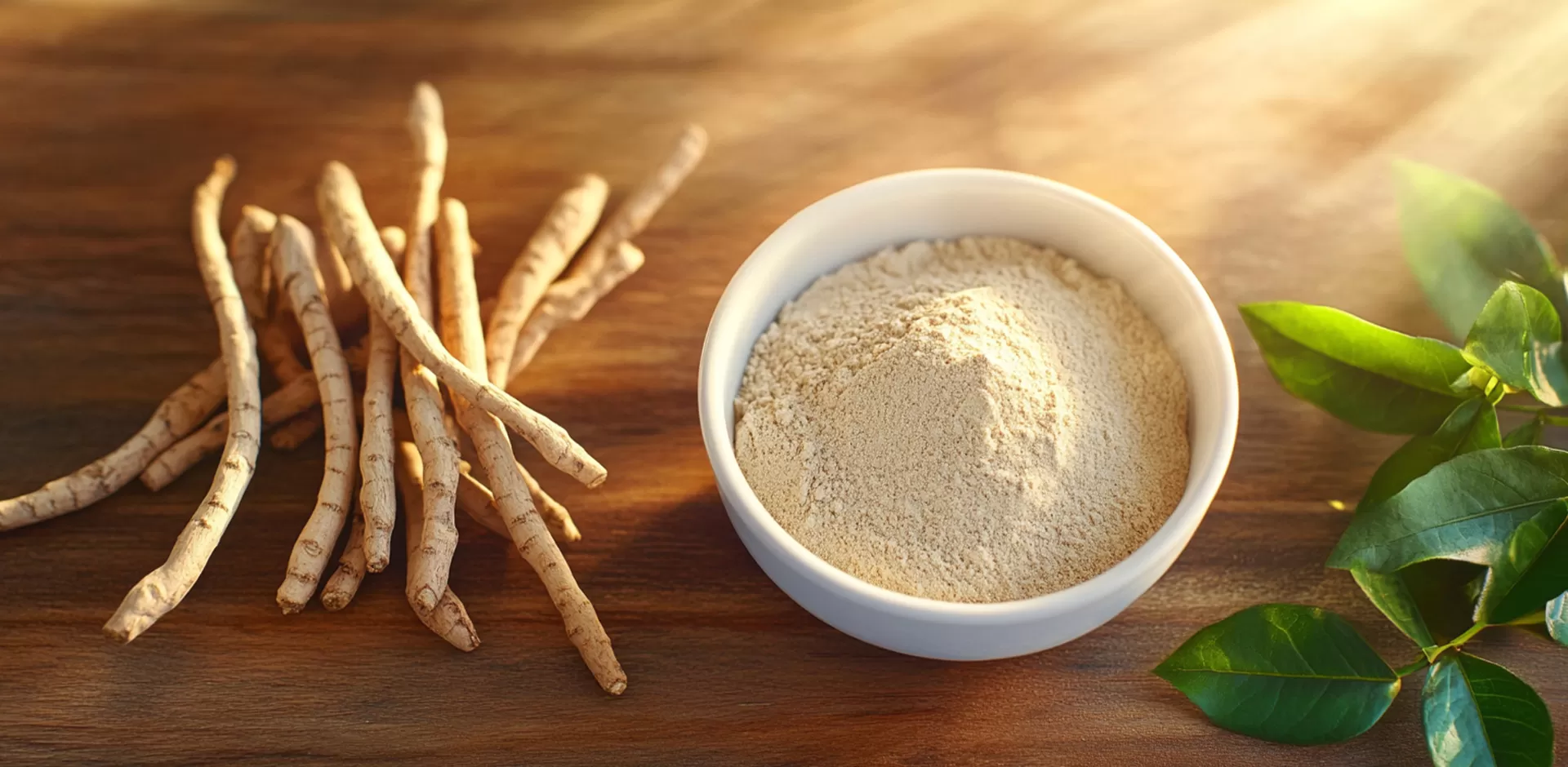 Polvo de extracto de planta entera Ashwagandha