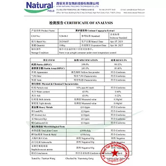 Extracto de Cotinus Coggygria (Fisetin Powder) COA