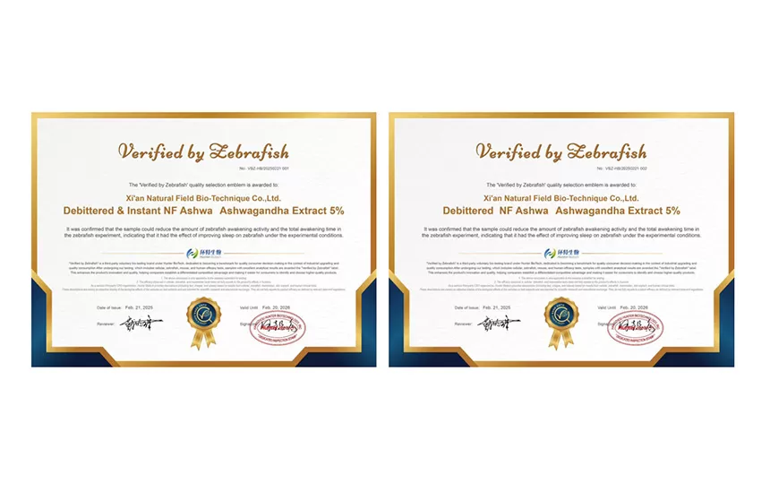 El EXTRACTO DE NF Ashwa Ashwagandha está certificado para mejorar el sueño y aliviar la ansiedad